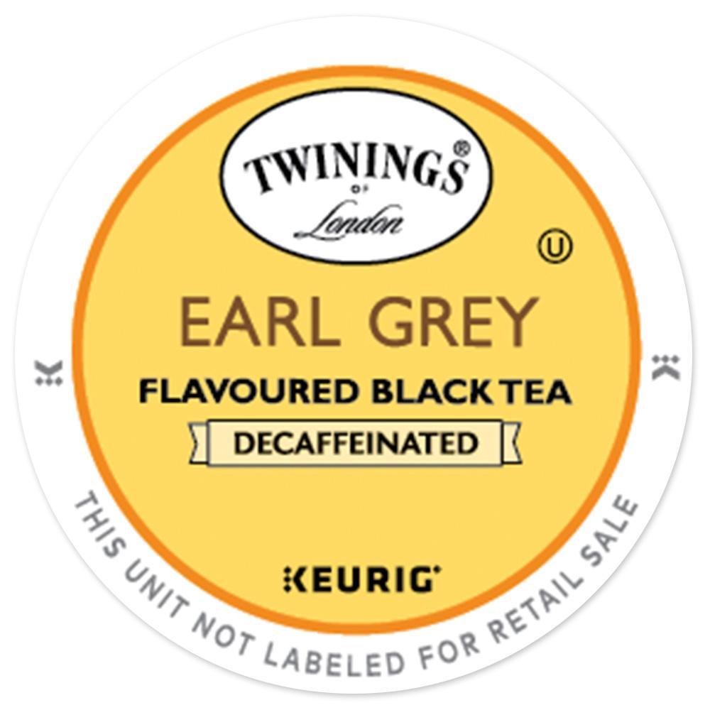 Twinings DECAF Earl Grey Tea 24 to 144 Count Keurig Kcup Pick Any Size FREE SHIP