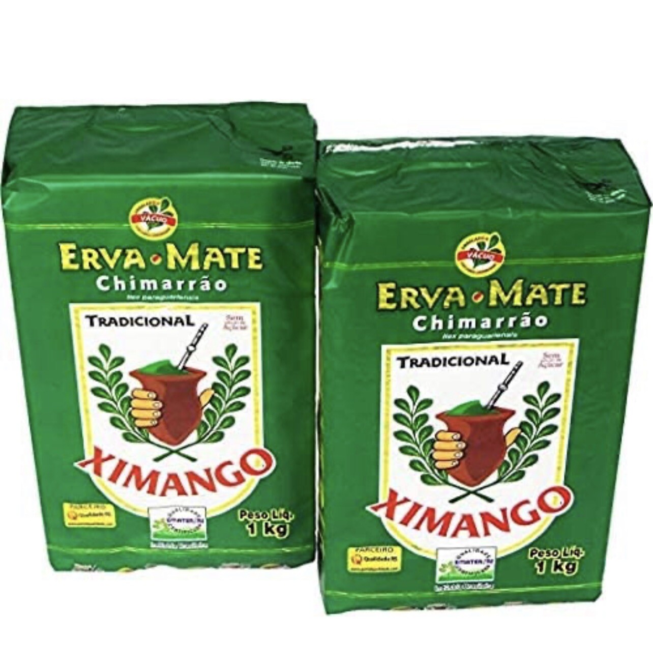 Ximango Yerba Mate – 35.27 Oz – Erva-Mate para Chimarrão Ximango – 1kg 2 Bags