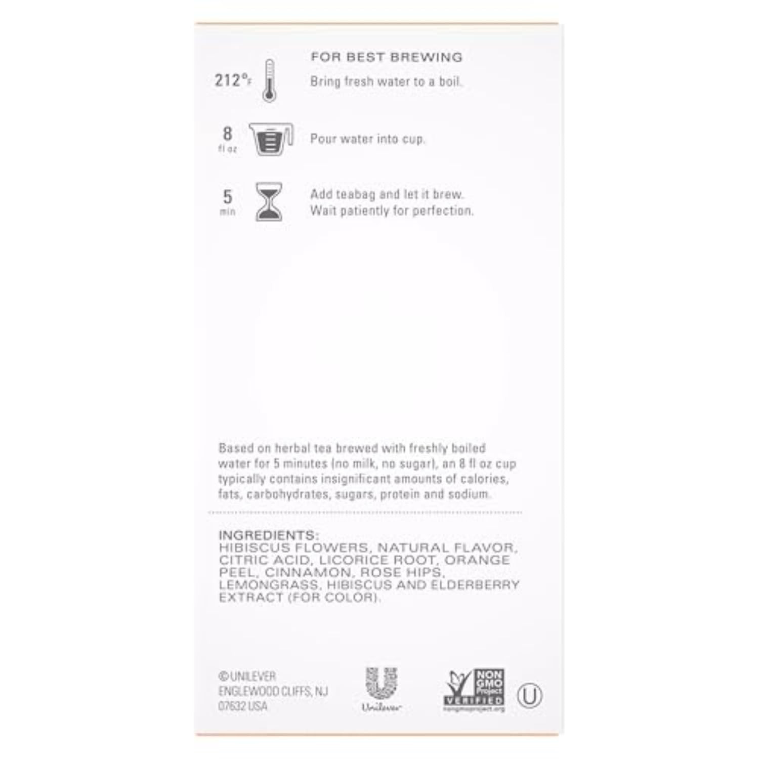 Passion Herbal Tea Bags, Iced or Hot, Caffeine-Free, 120 Total Tea Bags (20ct –