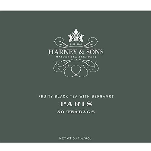 Harney & Sons Fruity Black Tea with Bergamot, Paris, 50 Tea Bags