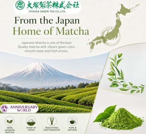 Otsuka Green Tea – Organic Ceremonial Grade Matcha Powder Set 100g×3