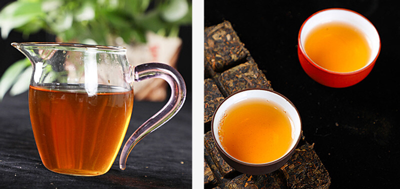 HE ZHUANG CHA 2018 China Anhua Baishaxi Instant Dark Tea Shortcut Brick Tea 450g