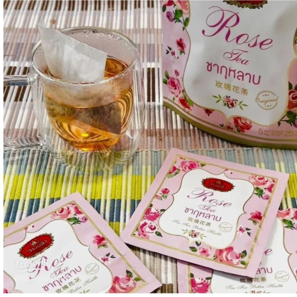 Chatramue Oolong Rose Tea Mixed 2.5g. x 1 Bags Set (30 Sachets) Number One Brand