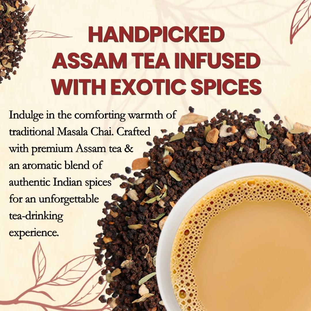Darsam Masala Chai – 8.8oz 250g | Premium Assam Black Tea with Cardamom Cinna…