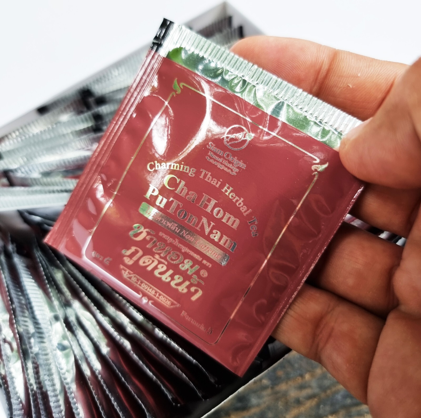 CHAHOM PuTonNam Thai Herbal Tea Non-Caffeine ##Formula5## – 2grams/50 tea bags