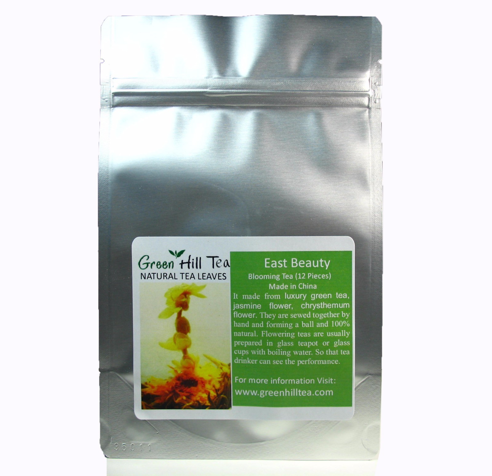 East beauty Blooming Tea Green Tea 12 PCS in a Bag