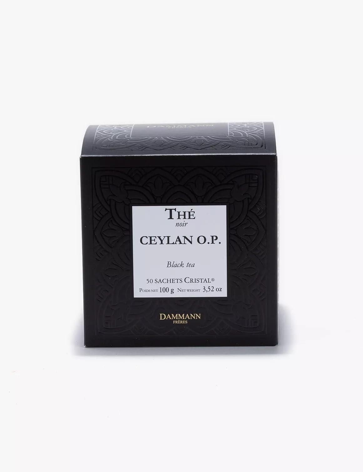 Dammann Freres Sachets, Ceylon Tea Bags, Premium Gourmet French Black Tea, 50…