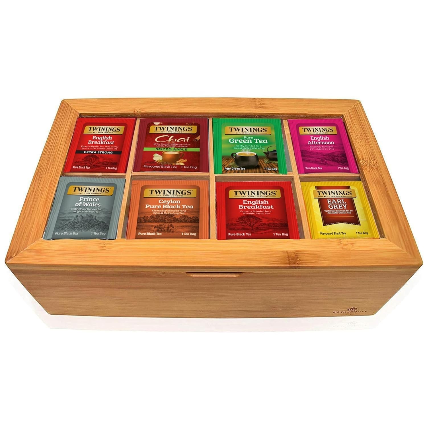 Tea Sampler Collection – 80 Tea Bags, 20 Flavors/Assorted Tea, Gift Set in Decor