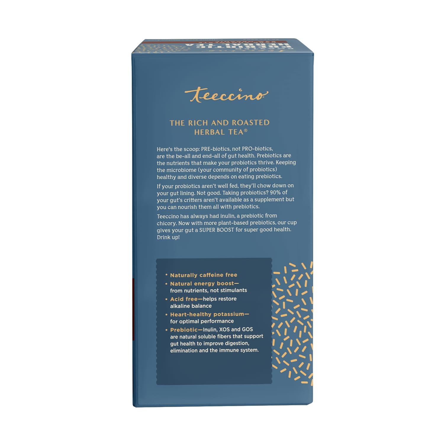 Teeccino Dark Chocolate Prebiotic Superboost™ Herbal Tea – Support Your Probioti