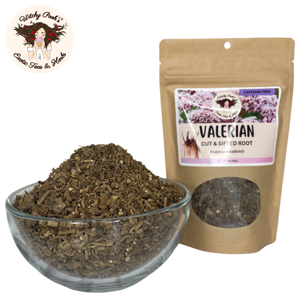 Valerian Root Loose Leaf Herbal Tea for Anxiety, Stress Relief and Sleep Aid