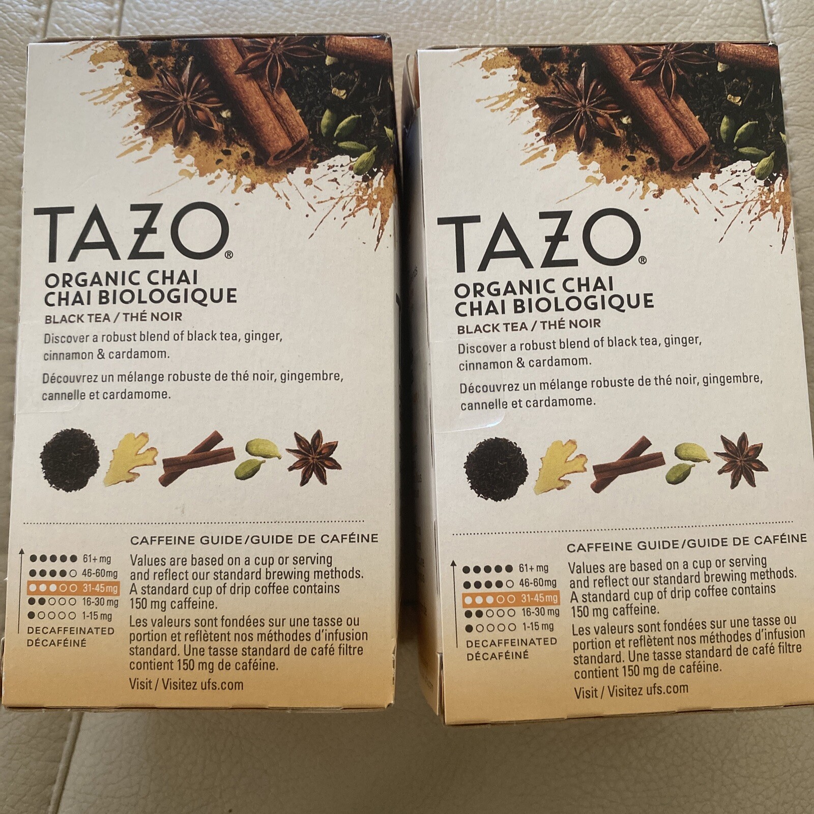 Tazo Organic Chai Tea Bags Black Tea Cinn & Cardamom 24 Count (2 Pack) 7/25/25
