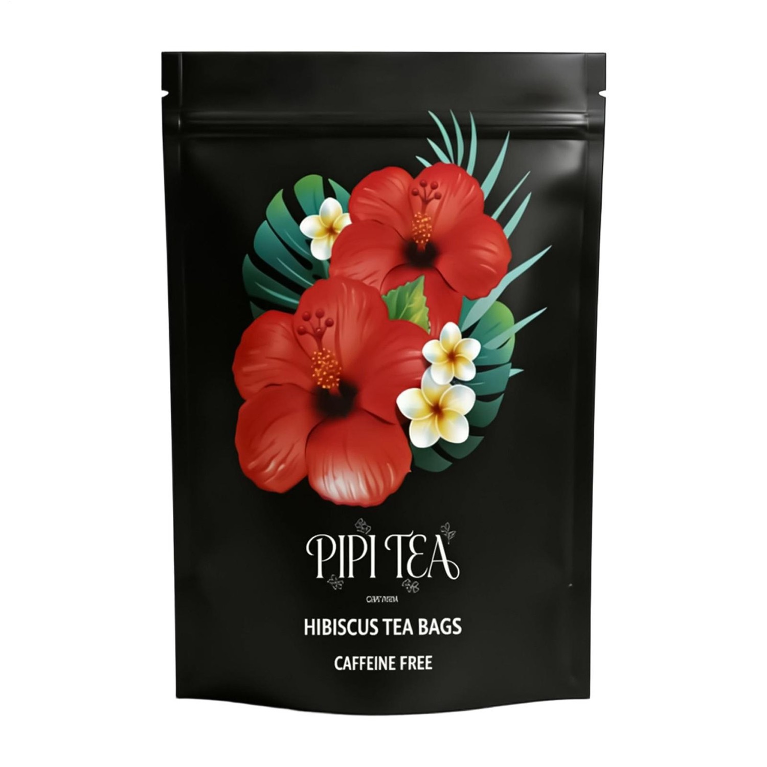 5X PiPi Tea Organic Hibiscus Tea Bags – Caffeine Free Herbal Tea Rich in Antioxi