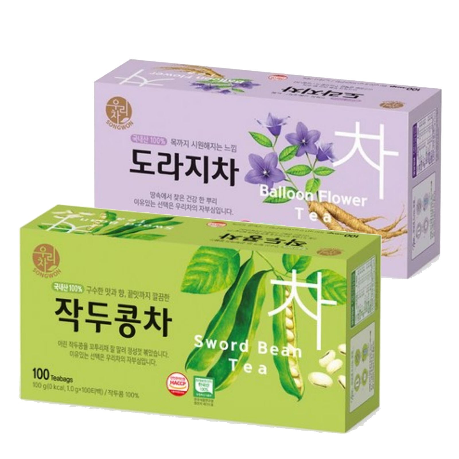 Korean Songwon Balloon flower + Sword bean tea 200 Tea bag