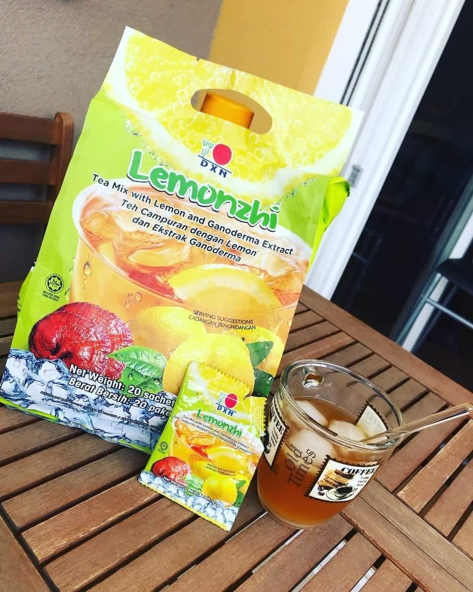 DXN Lemonzhi Instant Tea Drink With Lemon And Ganoderma 20 Sachets x 22g