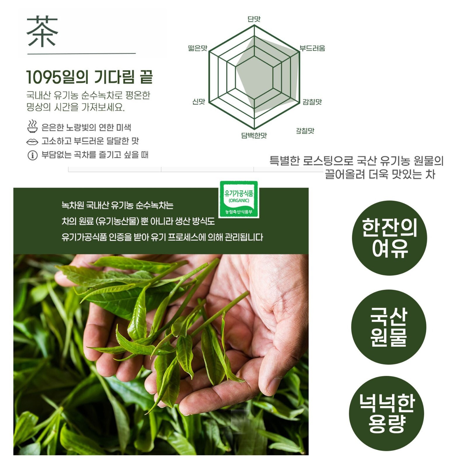 Korea Solomon’s Seal Tea + Pure Green Tea Organic 100 T bag Nokchawon Fr Shippin