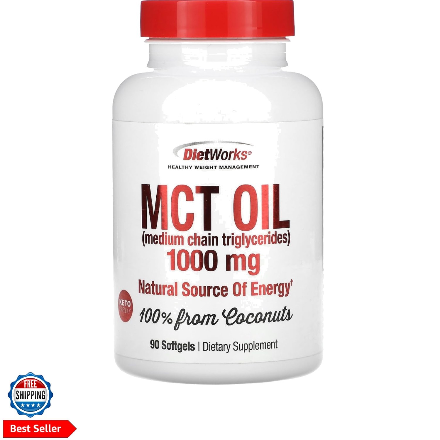 Mct Oil Softgels, Supports Fat Burning, Boost Metabolism, Natural Source of E…