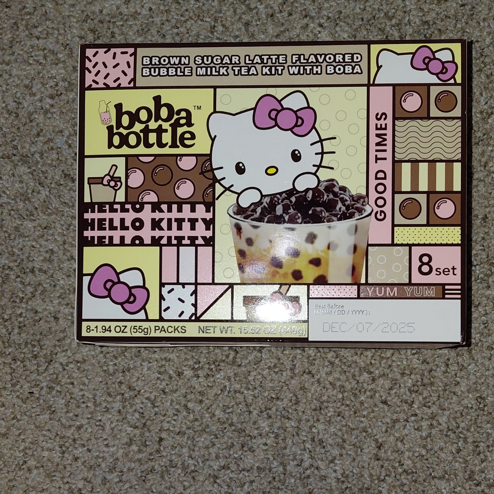 Boba Bottle ™ Brown Sugar Latte Flavored Bubble Milk Tea Kit With Boba (2 Boxes)
