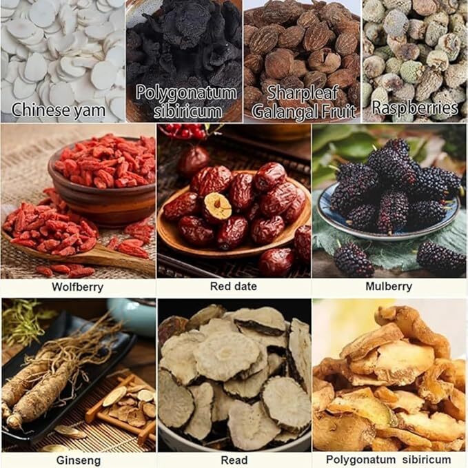Natural Kidney Treasure Tea Ginseng Red Dates Wolfberry Mulberry Tea 30 Bags