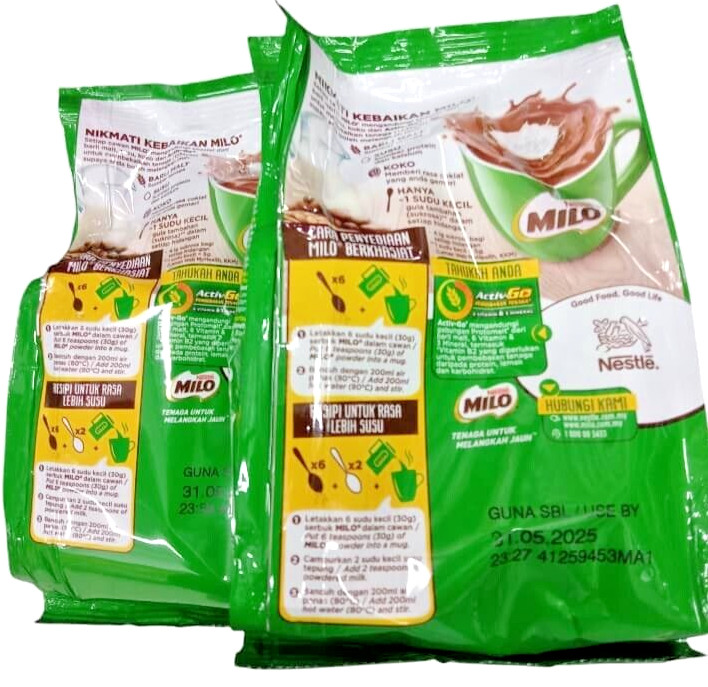 NESTLE MILO Nutritious Chocolate Malt Drink ( 2 packs X 200grams )