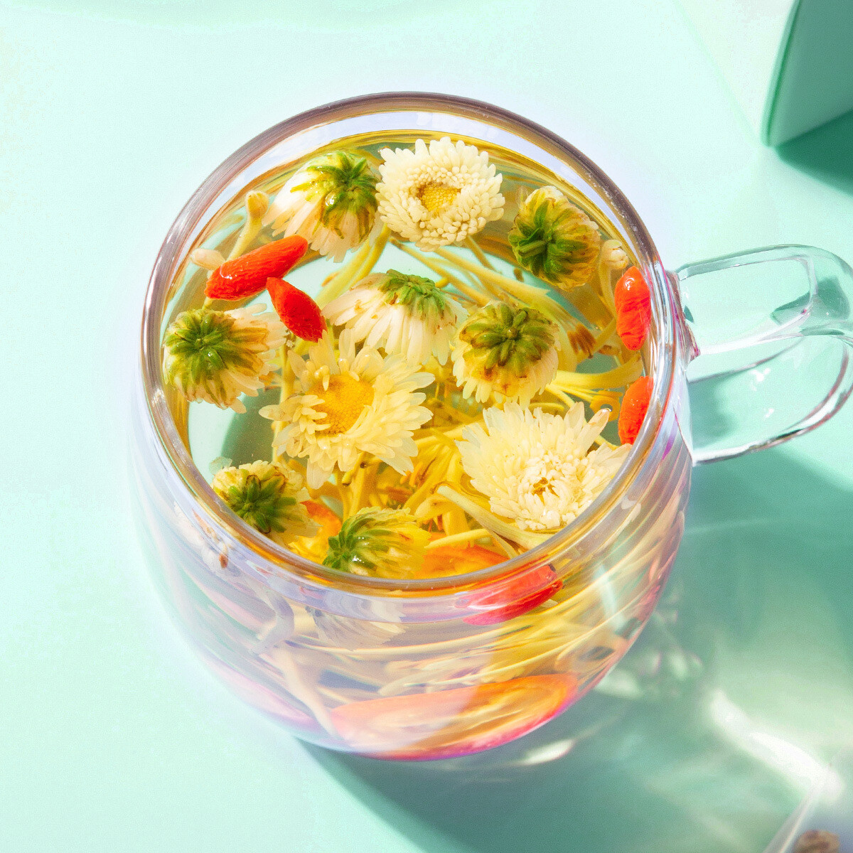 Premium Honeysuckle Chrysanthemum Goji Berry Herbal Tea Natural Health Drink 14G