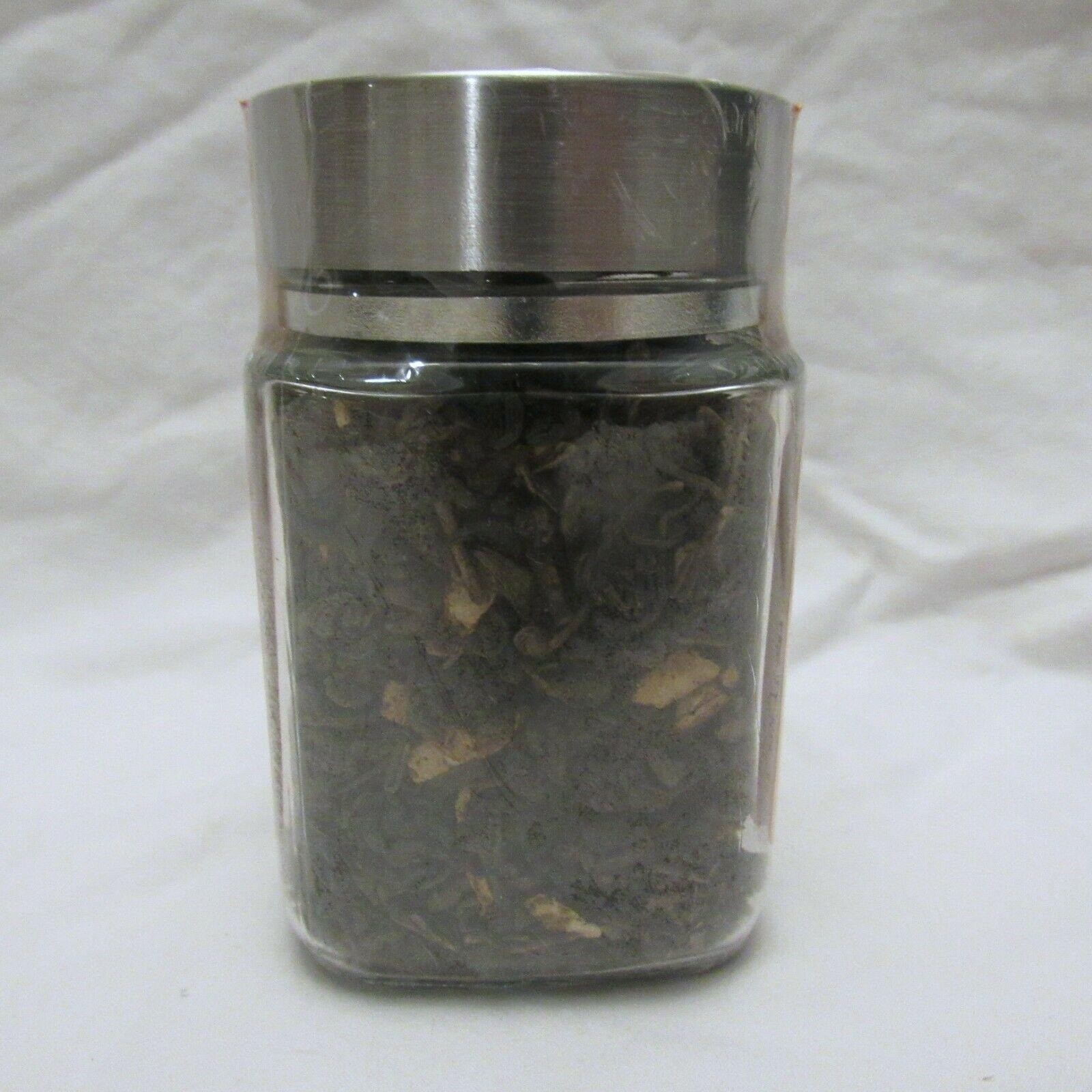 Chami Tea Fruity Orange Cream Herbal Blend Loose Tea 3 oz Glass Jar with Spoon