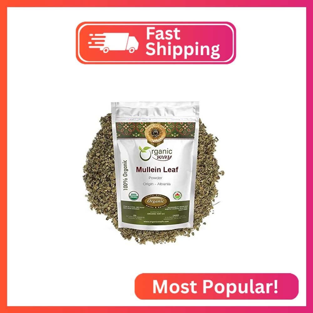 Organic Way Mullein Leaf Powder (Verbascum thapsus) – European Wild-Harvest | Or