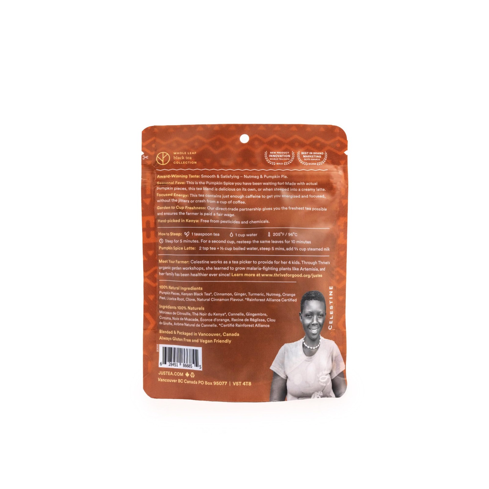 PUMPKIN SPICE | Loose Leaf Black Tea | Recyclable Refill Pouch | 40+ Cups 4.2…