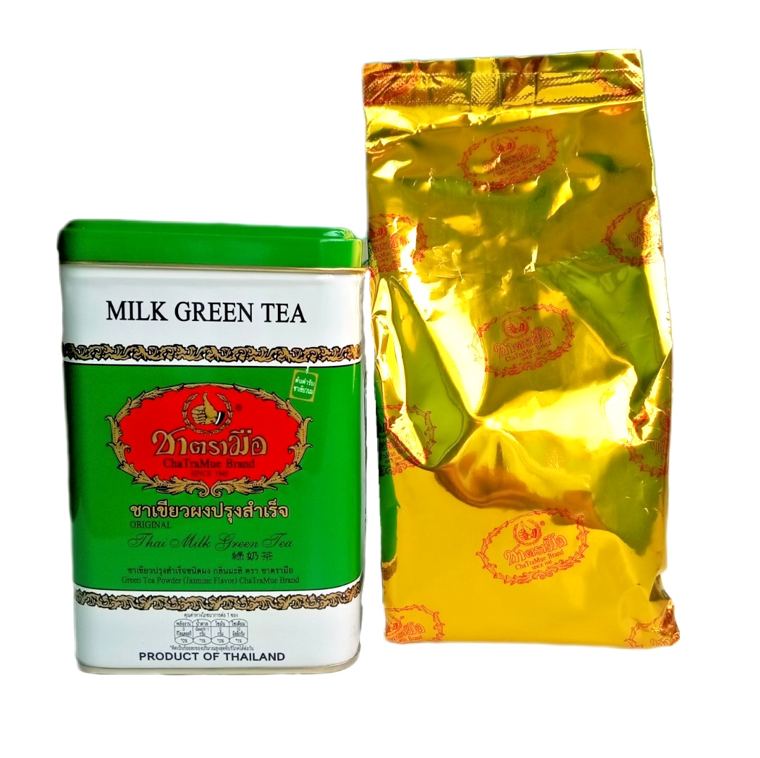 ChaTraMue Thai Milk Green Tea – 3 Tins, 150 Tea Bags Total【US DDP】
