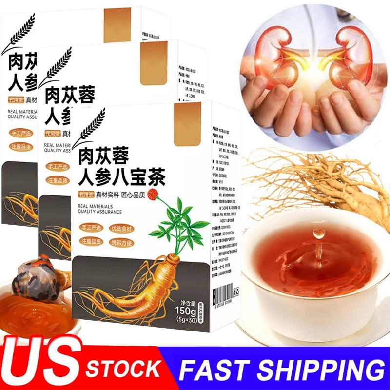 Eight Treasure Kidney Tea Ginseng RedDate Goji Herbal Blend Wellness 30 Bags