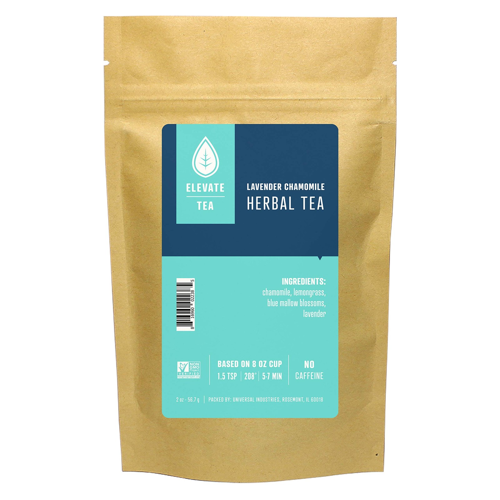 Elevate Lavender Chamomile Loose Leaf Herbal Tea – 2 Ounce (Pack of 1)
