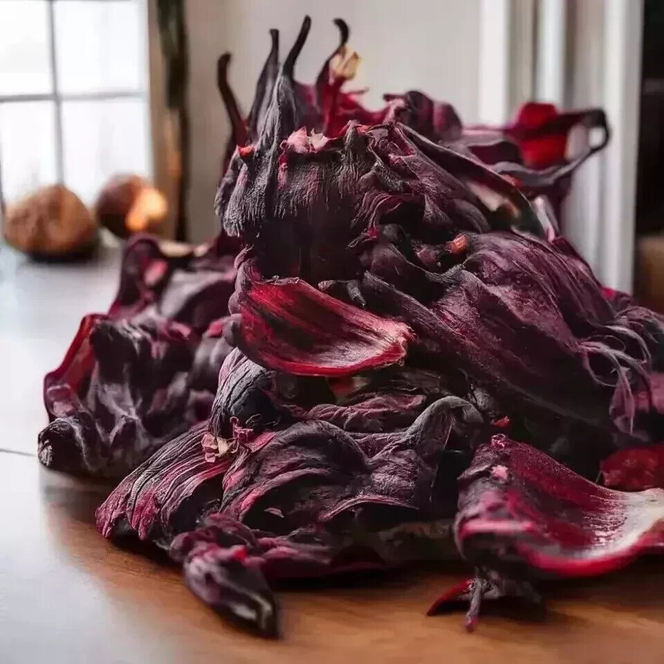 Dried Hibiscus Flowers Cut & Sifted, Flor de Jamaica, Hibiscus Tea Jamaica 100g