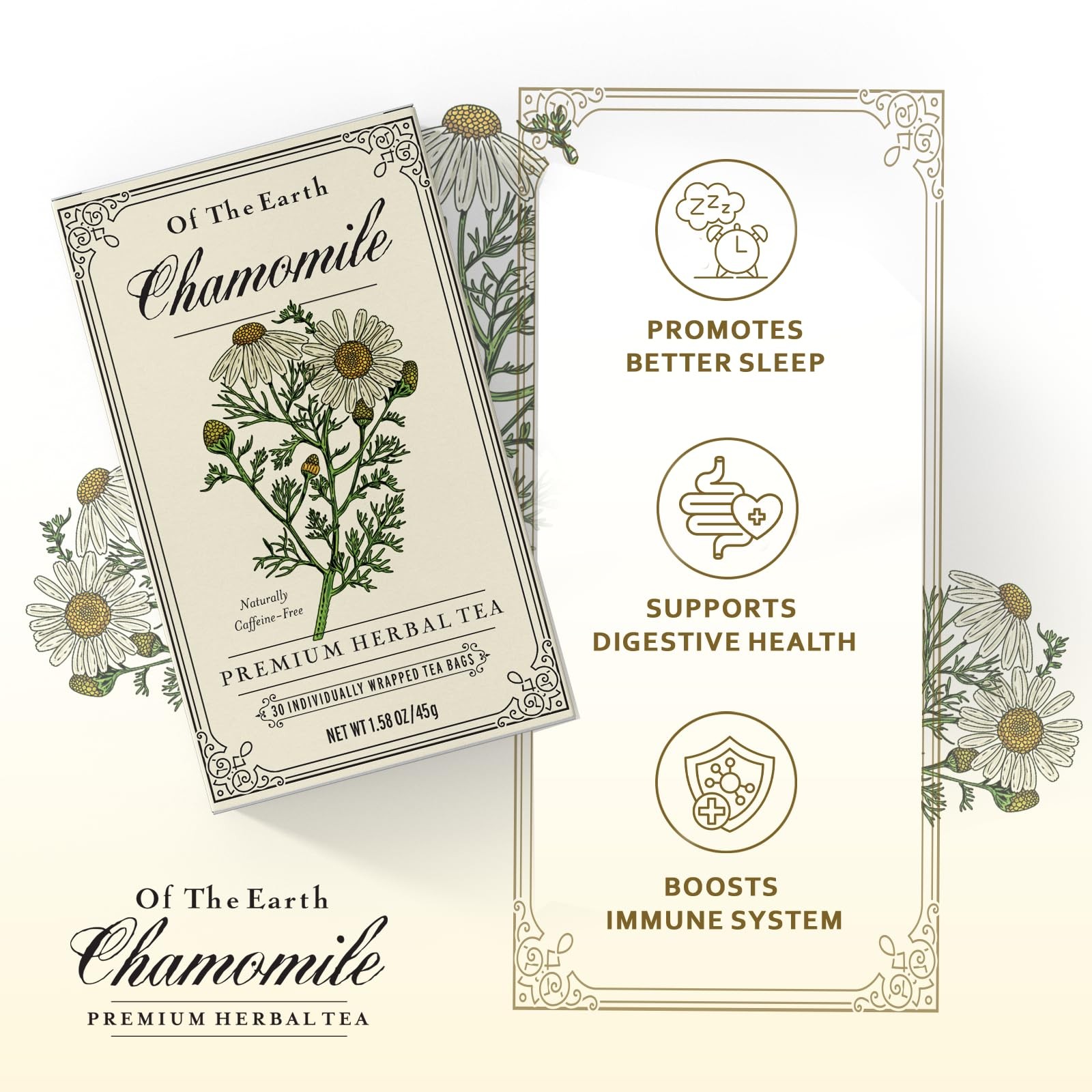 30Tb Soothing Chamomile Tea Herbal Infusion Natural Stress Relief Eco Friendly