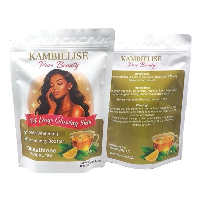 KAMBIELISE Glutathione Herbal Tea – Tea for skin Glow, Immunity & Wellness
