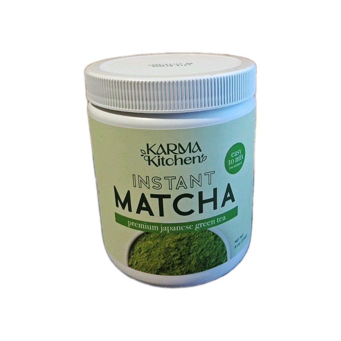 Karma Kitchen Instant Matcha 6 Oz Premium Japanese Green Tea