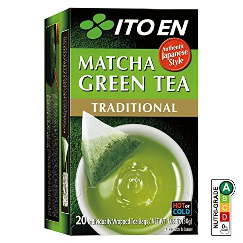ITO EN Matcha Green Tea, Traditional, Tea Bags 20 Count (Pack of 1),