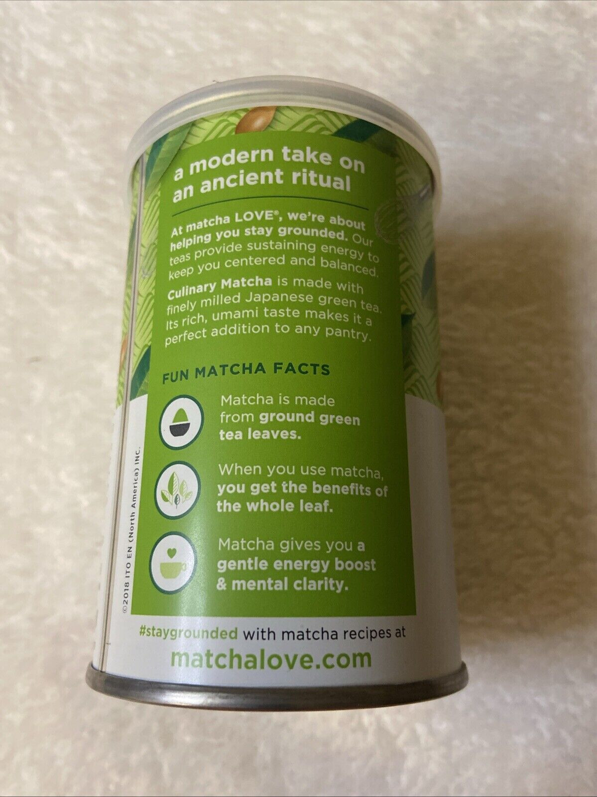 Matcha Love 3.5 oz Finely Milled Green Tea Leaves Japanese Style BB 07/24/25