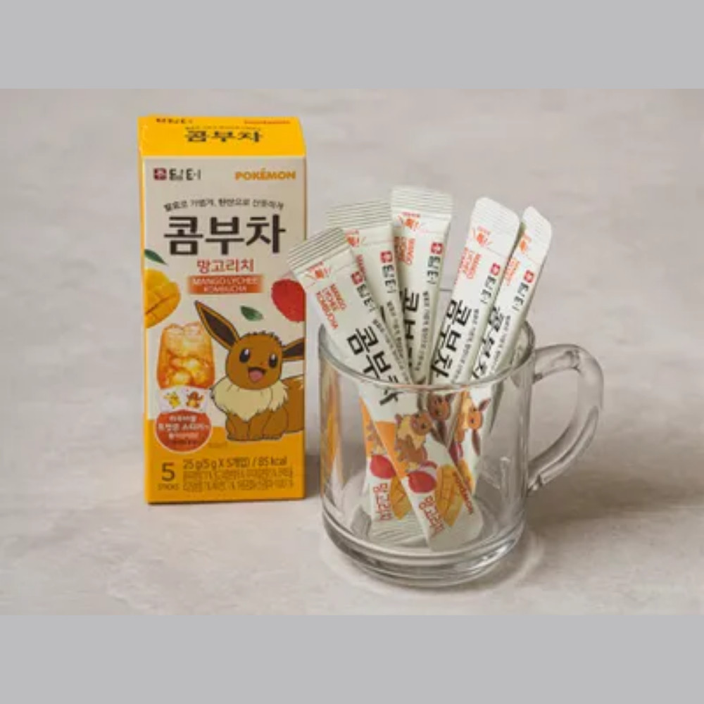 Damteo Pokémon Kombucha (low calori tea) Mango Rich 25g (5g*5-Stick)