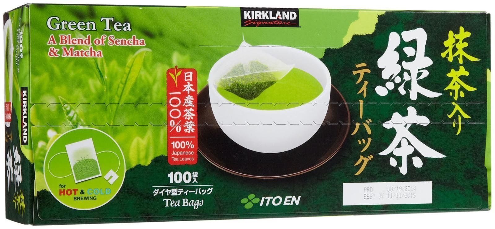 100 Kirkland Signature Ito En Matcha Blend Green Tea Bags 100% Japanese Leaves