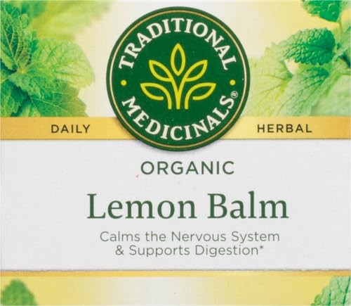 Traditional Medicinals Organic, Lemon Balm – 16 Count (Pack of 1), Green