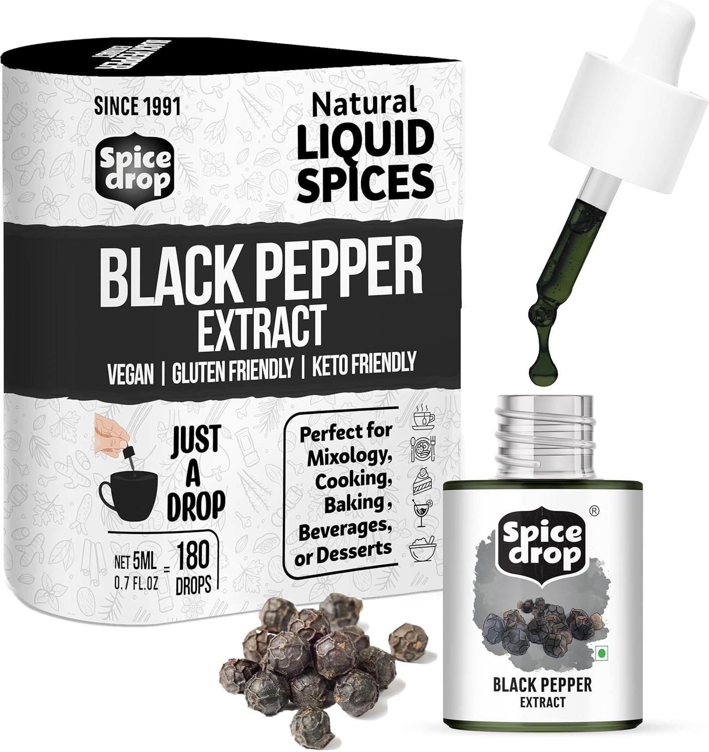 Spice Drop Chai Masala Tea Natural Herb Extract Authentic Flavor Color Food Vega