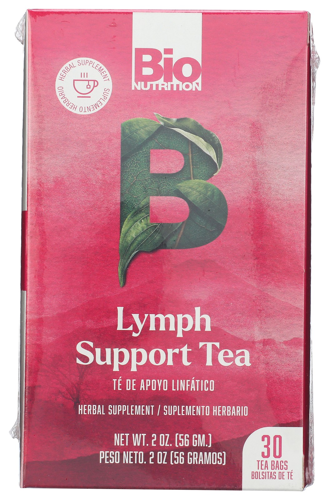 Lymph Support Tea By Bio Nutrition 30 Bags Herbal Supplement 1 Pack
