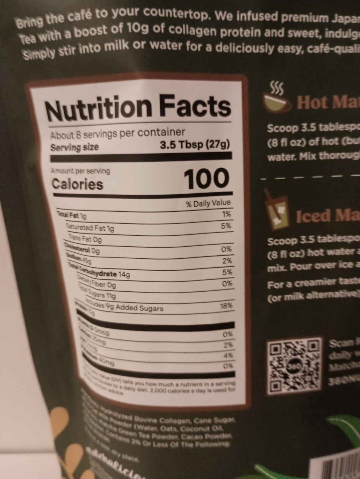 Matchalicious™ Premium Japanese Protein Chocolate Matcha Latte 7.5oz New 01/2028