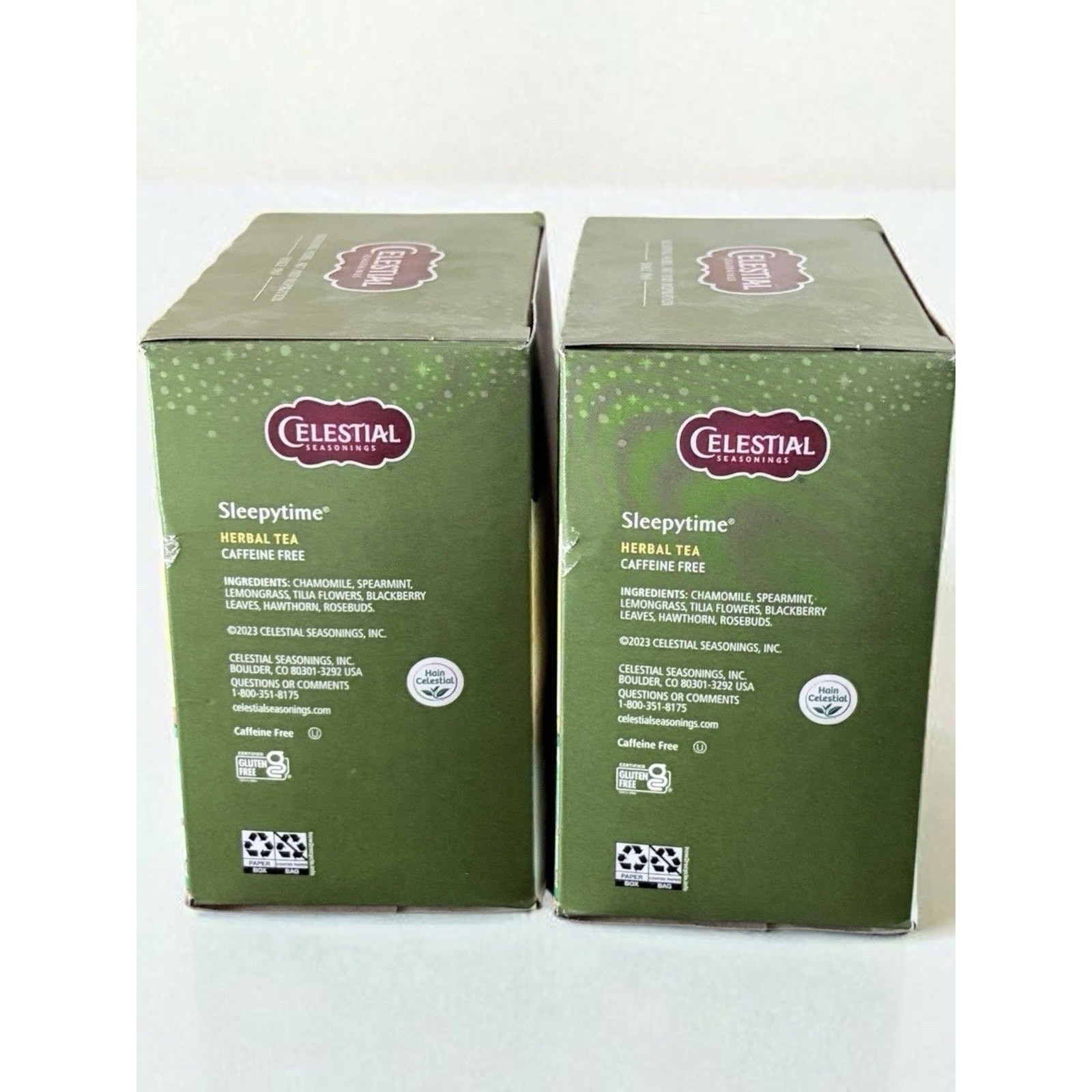 2 Boxes Sleepytime Caffeine-Free Herbal Tea Bags (40 Count Each )