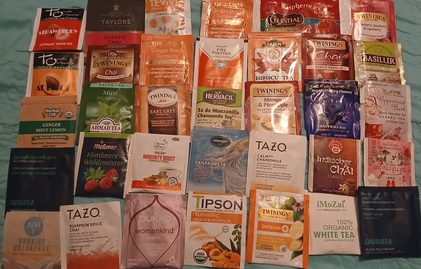 Random Chosen 20 Tea Bags From DifferentCountries/USA Seller/FREE Ship