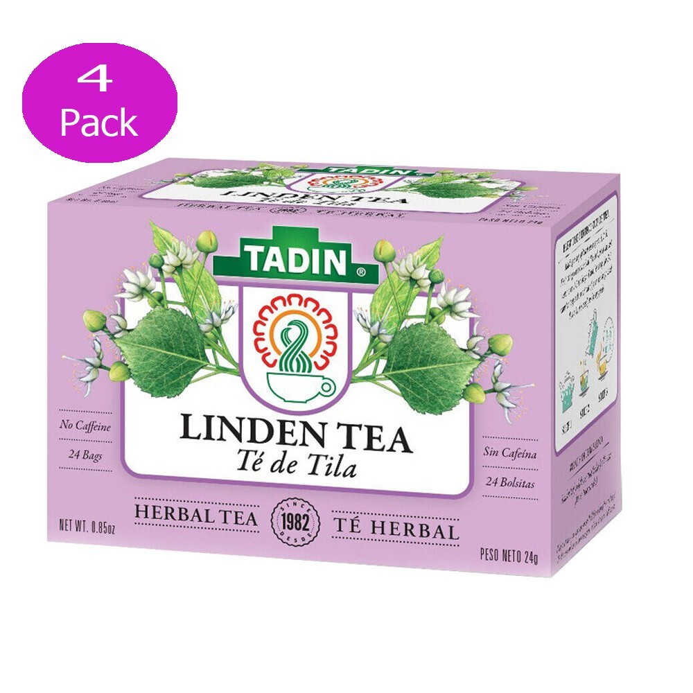Tadin Herbal Linden Tea. Relaxation Aid. Helps against Colds. 24 Bags. 0.85 oz