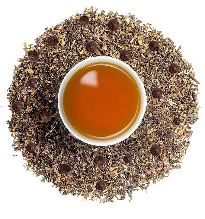 OH CHA – Mint Chocolate Flavoured Tea with Cocoa nibs and Chocolate Flavor.