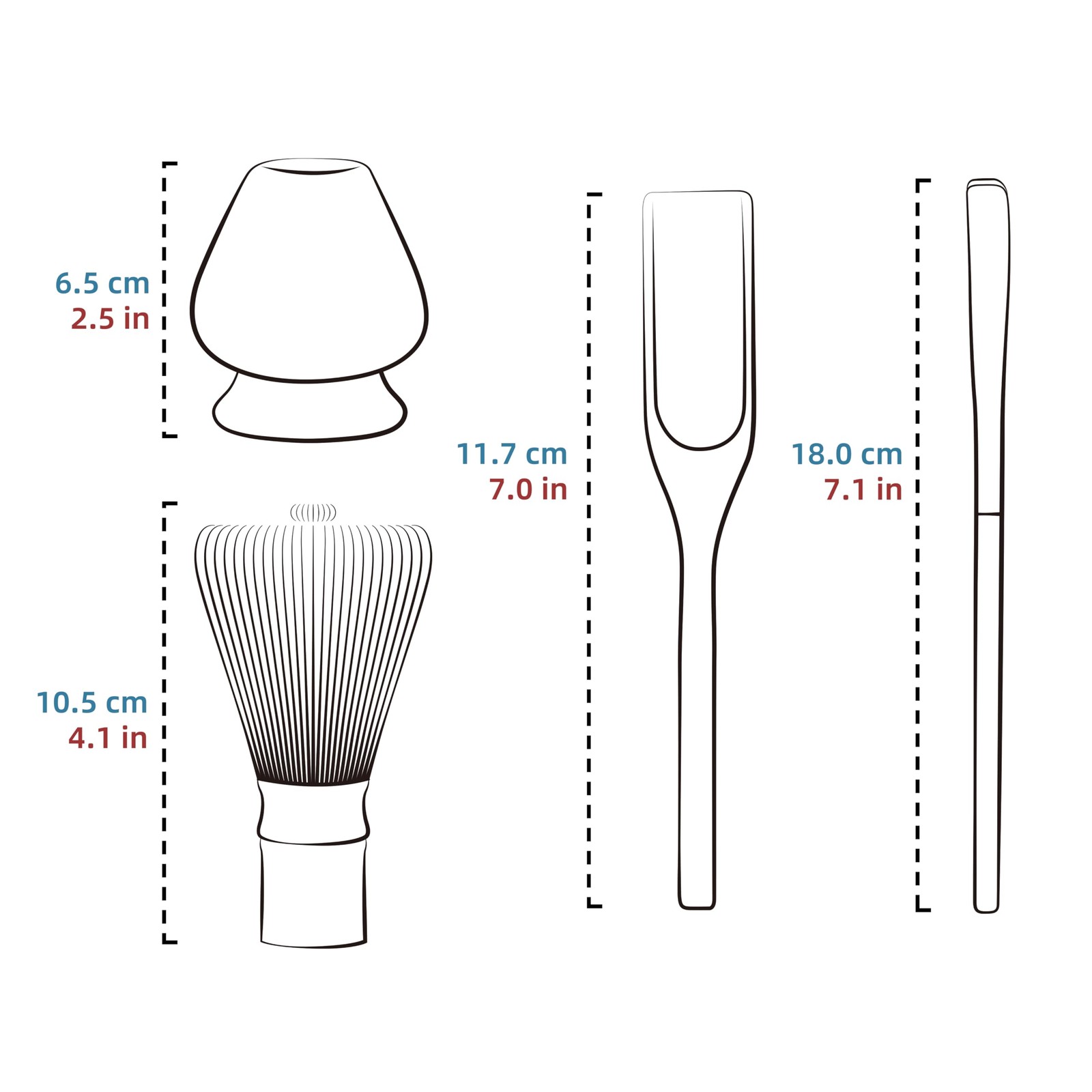 Matcha Whisk Set, Bamboo Matcha Whisk (Chasen), 4 Pcs Traditional Starter Mat…
