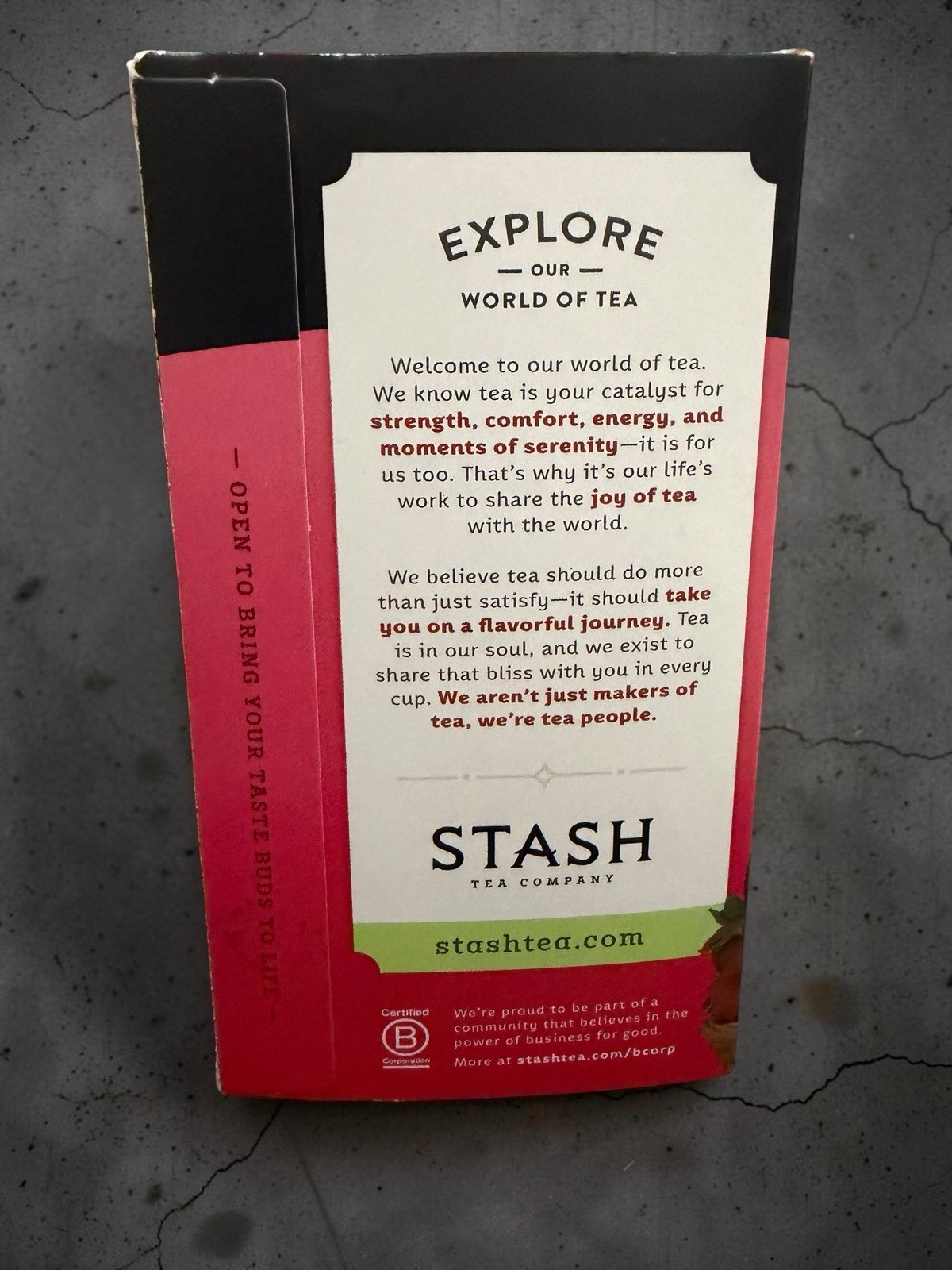 NEW~ STASH Herbal Tea Bags Caffeine Free STRAWBERRY POMEGRANATE 4 Boxes 72 Bags