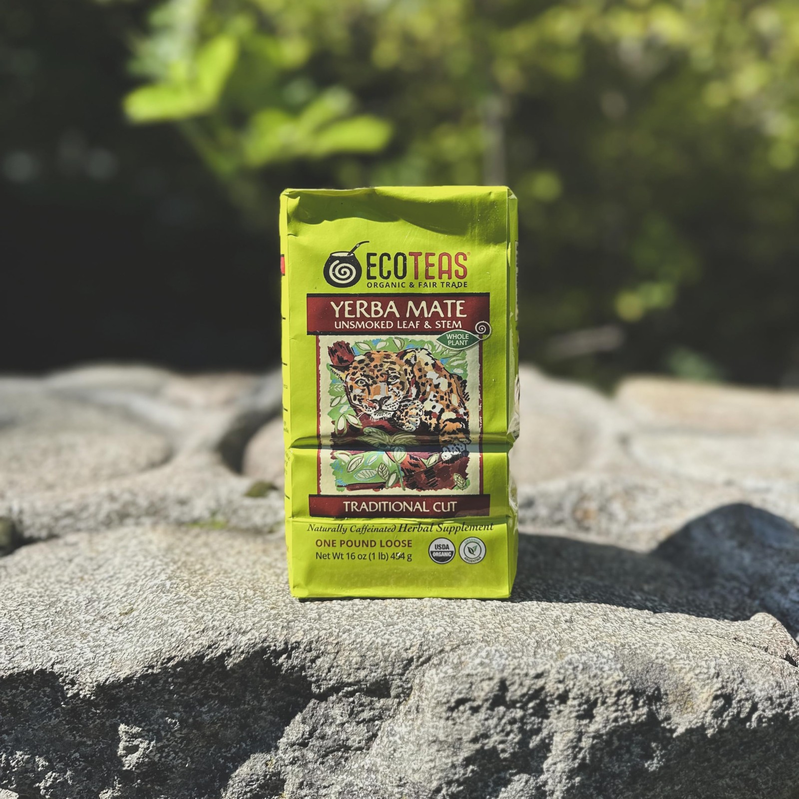 ECOTEAS Organic Yerba Mate Loose Leaf Tea – Unsmoked (Air 1 Pound (Pack of 1)