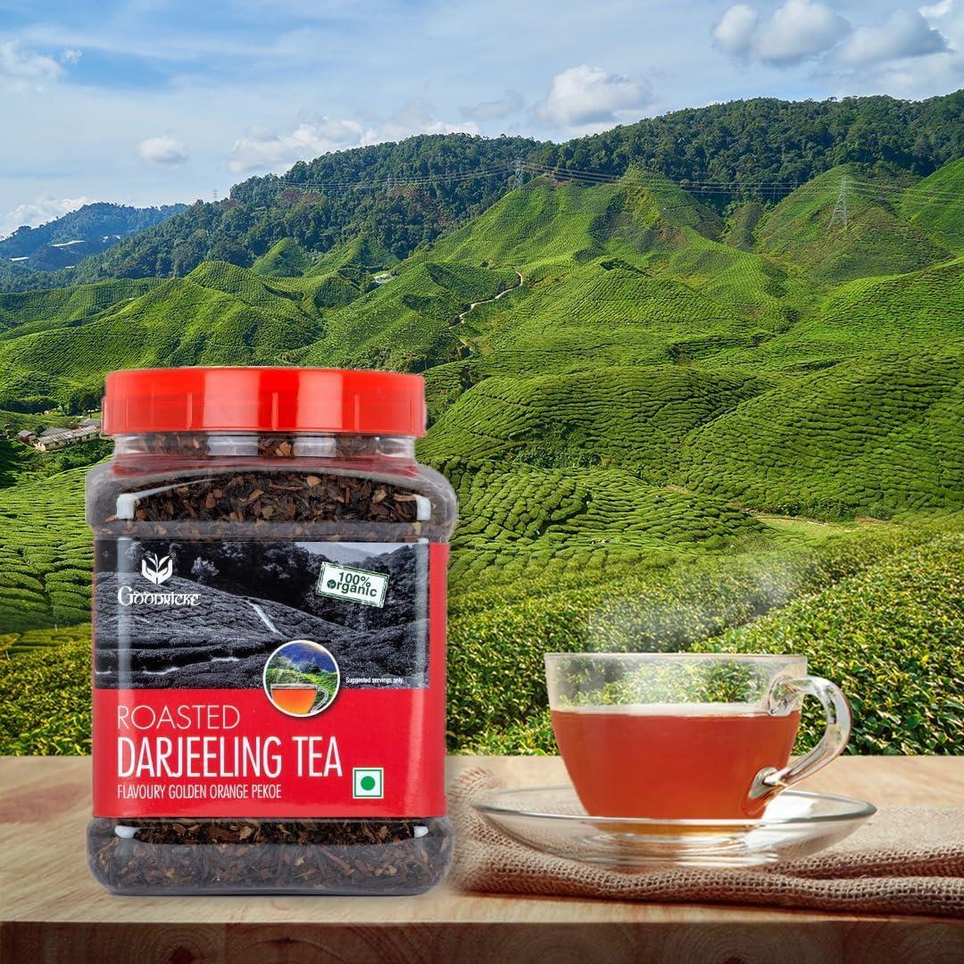 Goodricke Roasted Organic Darjeeling Tea 250gm, 100% Organic Whole Leaf Tea
